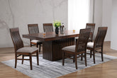 Orleans Furniture - Coaster - Briarwood 7-piece Extension Leaf Dining Table Set Mango Oak - 182991-S7